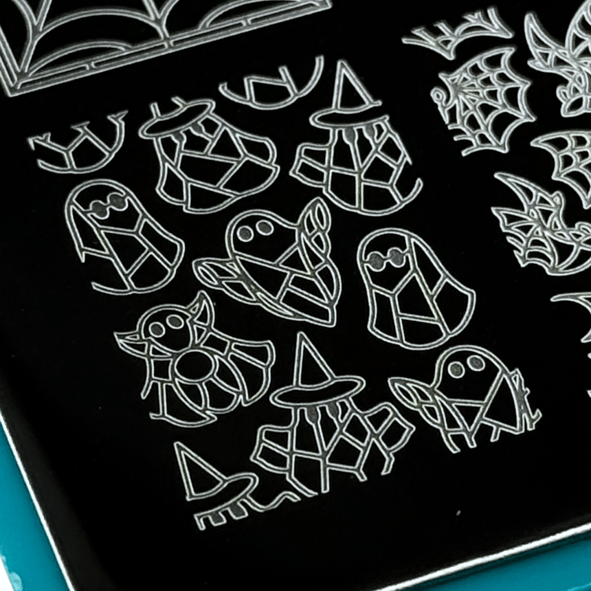 Haunted Reflections: Hallowed Glass (MXM159) - Nail Stamping Plate