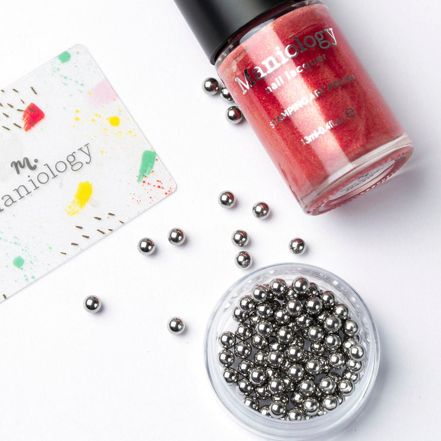 100pc Metal Mixing Beads For Nail Polish