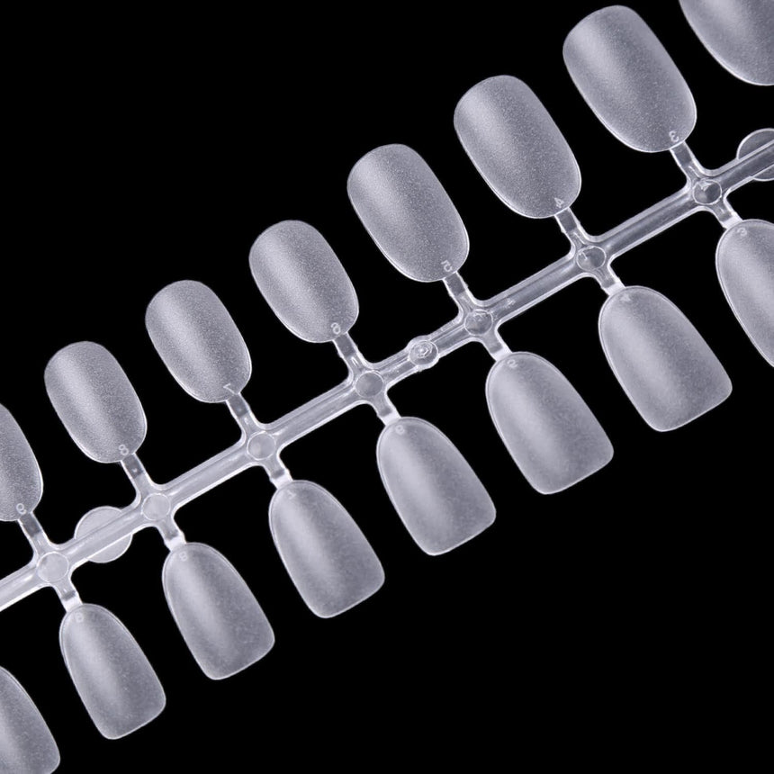 300pcs Full Cover Nail Tips for Extension in 15 Sizes - Short Round