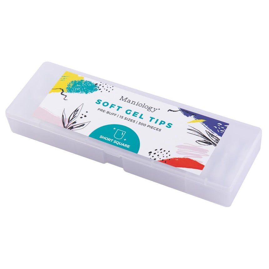 300pcs Full Cover Nail Tips for Extension in 15 Sizes - Short Square
