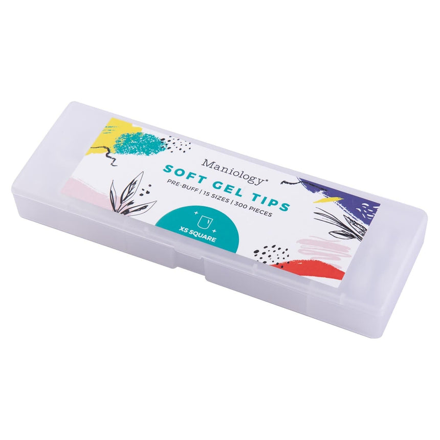 300pcs Full Cover Nail Tips for Extension in 15 Sizes - XS Square