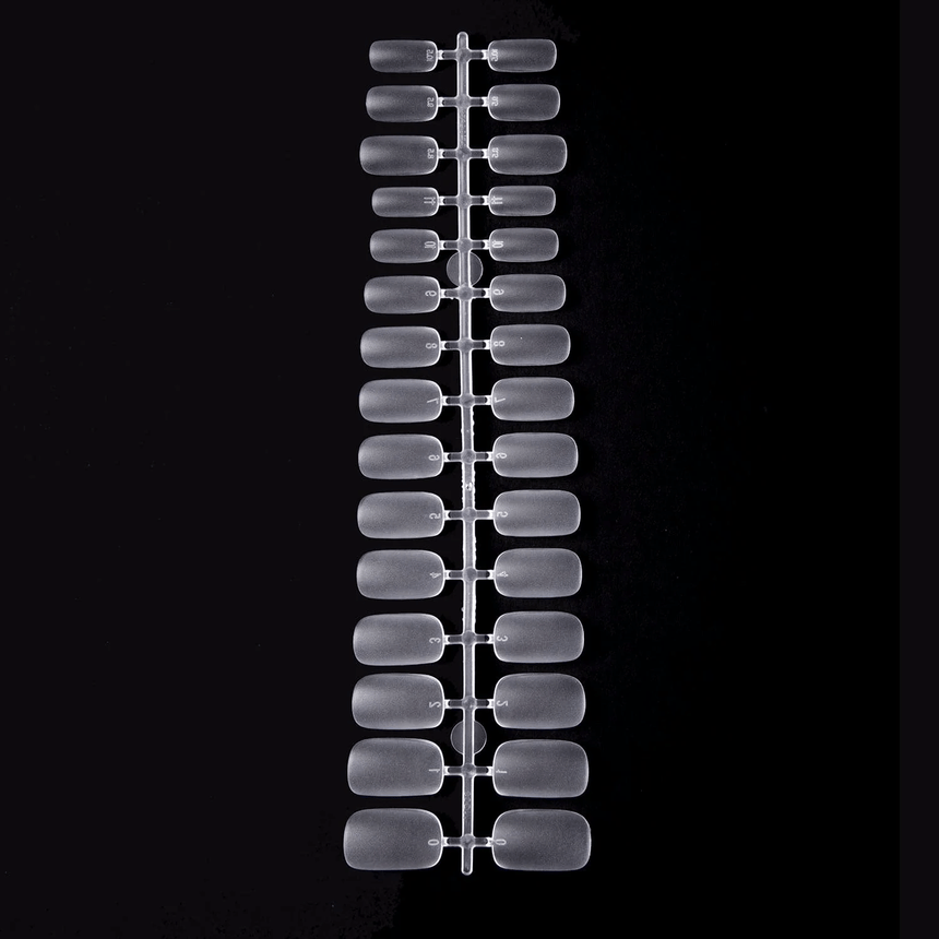 300pcs Full Cover Nail Tips for Extension in 15 Sizes - Short Squoval