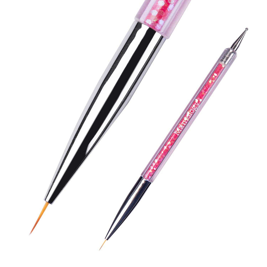 5pc Double Ended Dotting Tool and Detail Liner Brush Set