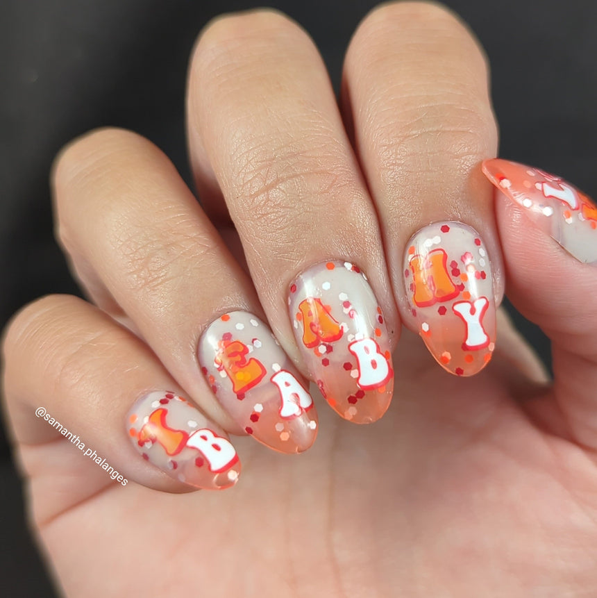 70s Font (M505) - Nail Stamping Plate