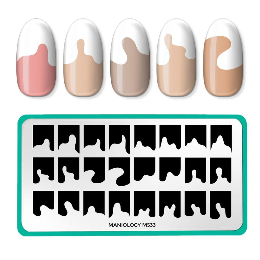 Abstract French (M533) - Nail Stamping Plate