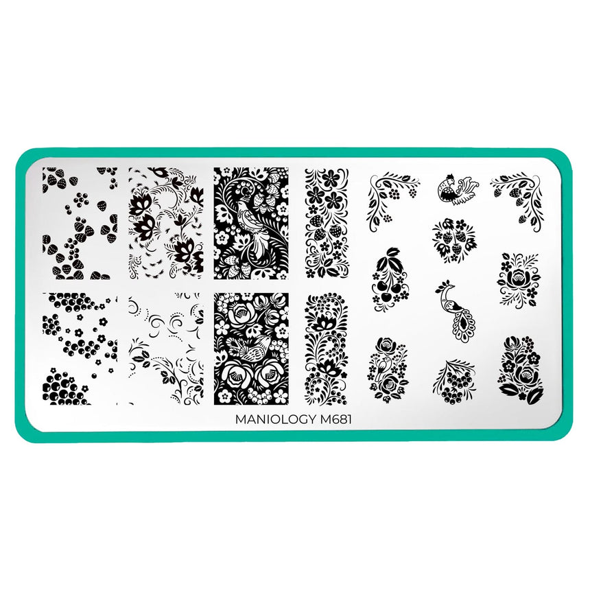 Afternoon Tea (M681) - Nail Stamping Plate
