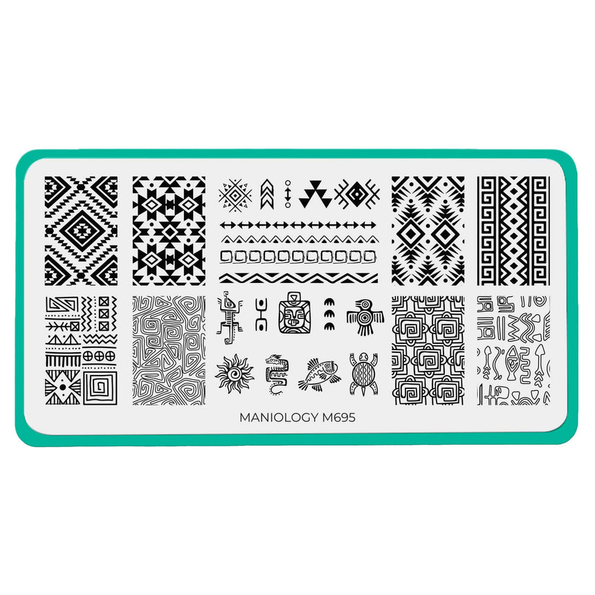 Ancient Geometry (M695) - Nail Stamping Plate