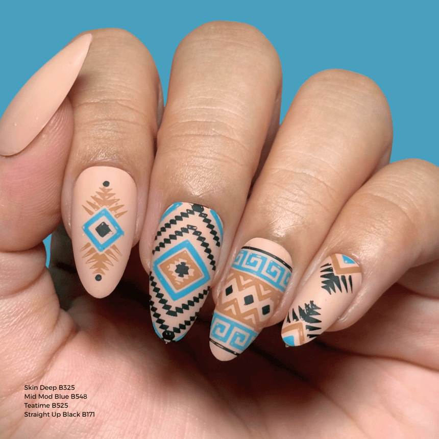 Ancient Geometry (M695) - Nail Stamping Plate