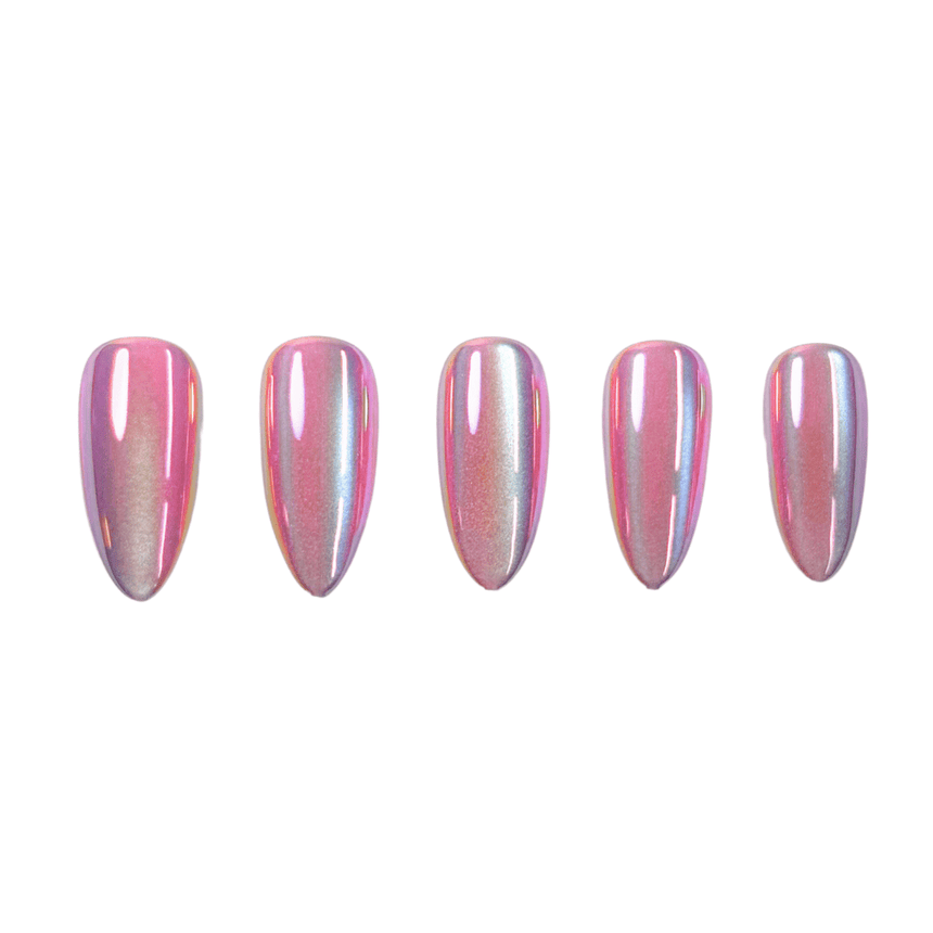 Magnetic Angel Press On Nails - Medium Almond