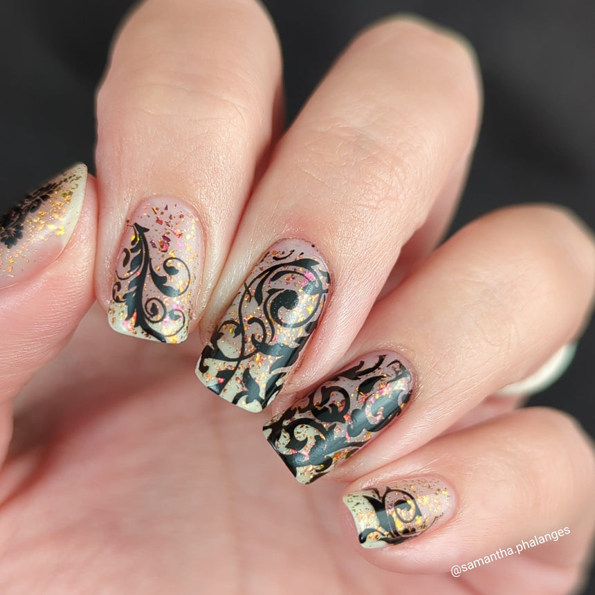 Antique Swirls (M396) - Nail Stamping Plate