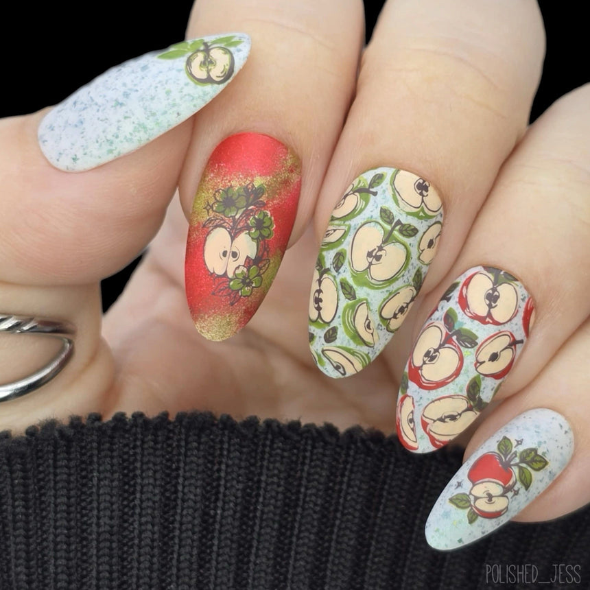 Apple Orchard (M641) - Nail Stamping Plate
