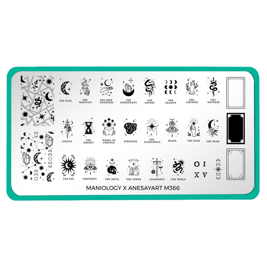 Artist Collaboration: Anesayart - Celestial Tarot (M366) - Nail Stamping Plate