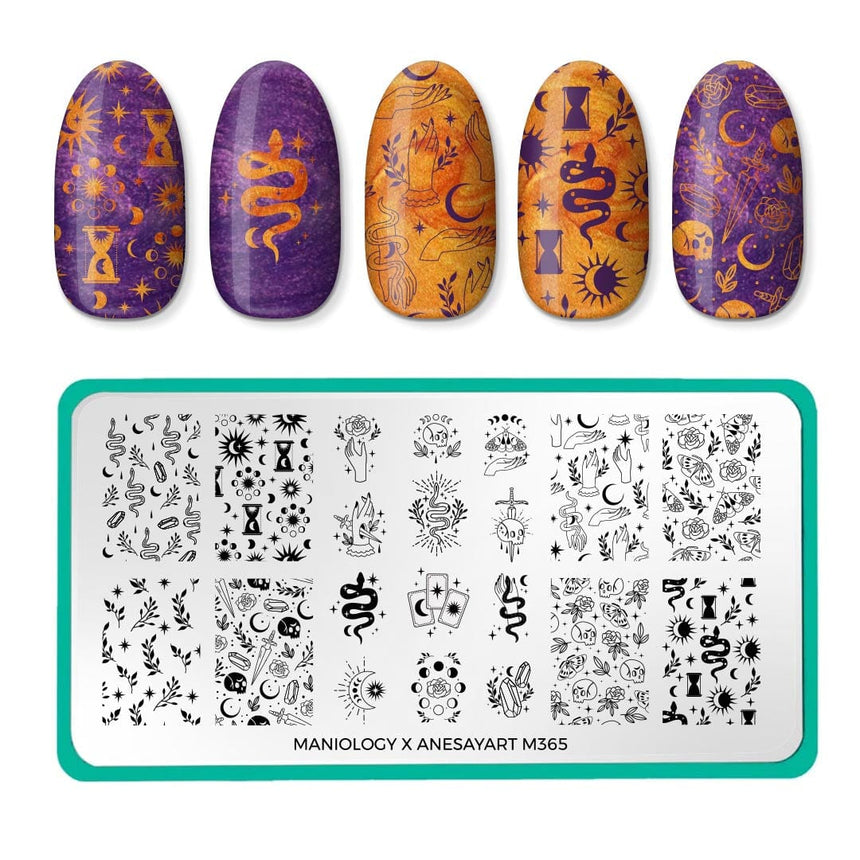 Artist Collaboration: Anesayart - Magical Tarot (M365) - Nail Stamping Plate
