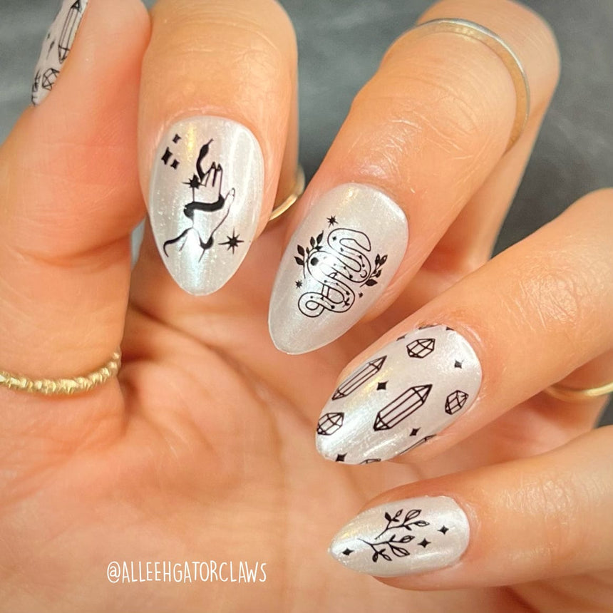 Artist Collaboration: Anesayart Snake Charmer (M363) - Nail Stamping Plate