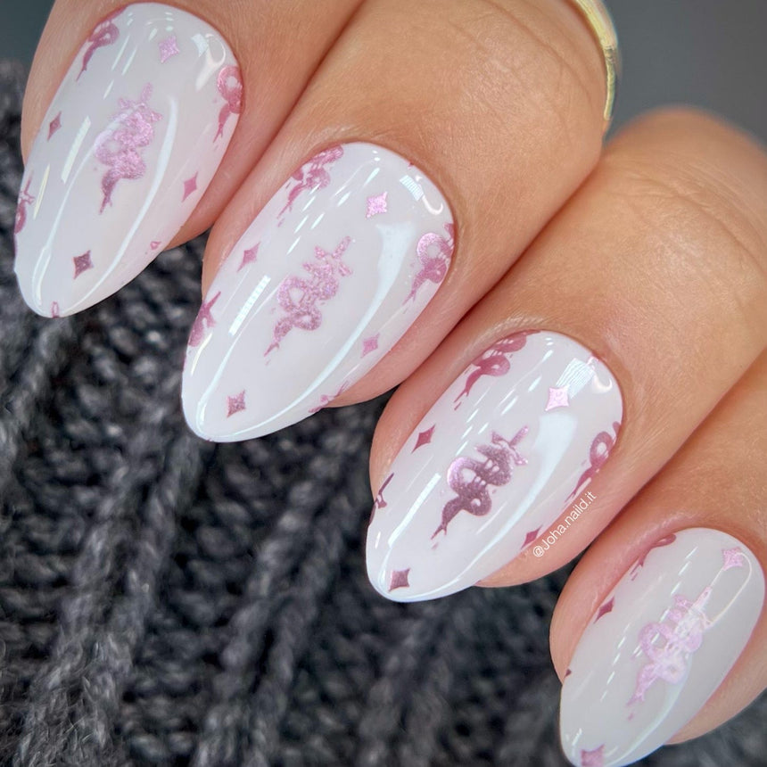 Artist Collaboration: Anesayart Snake Charmer (M363) - Nail Stamping Plate