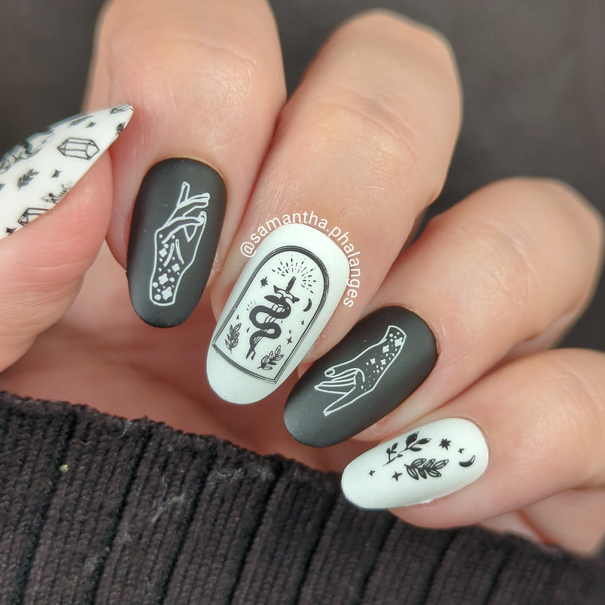 Artist Collaboration: Anesayart Snake Charmer (M363) - Nail Stamping Plate