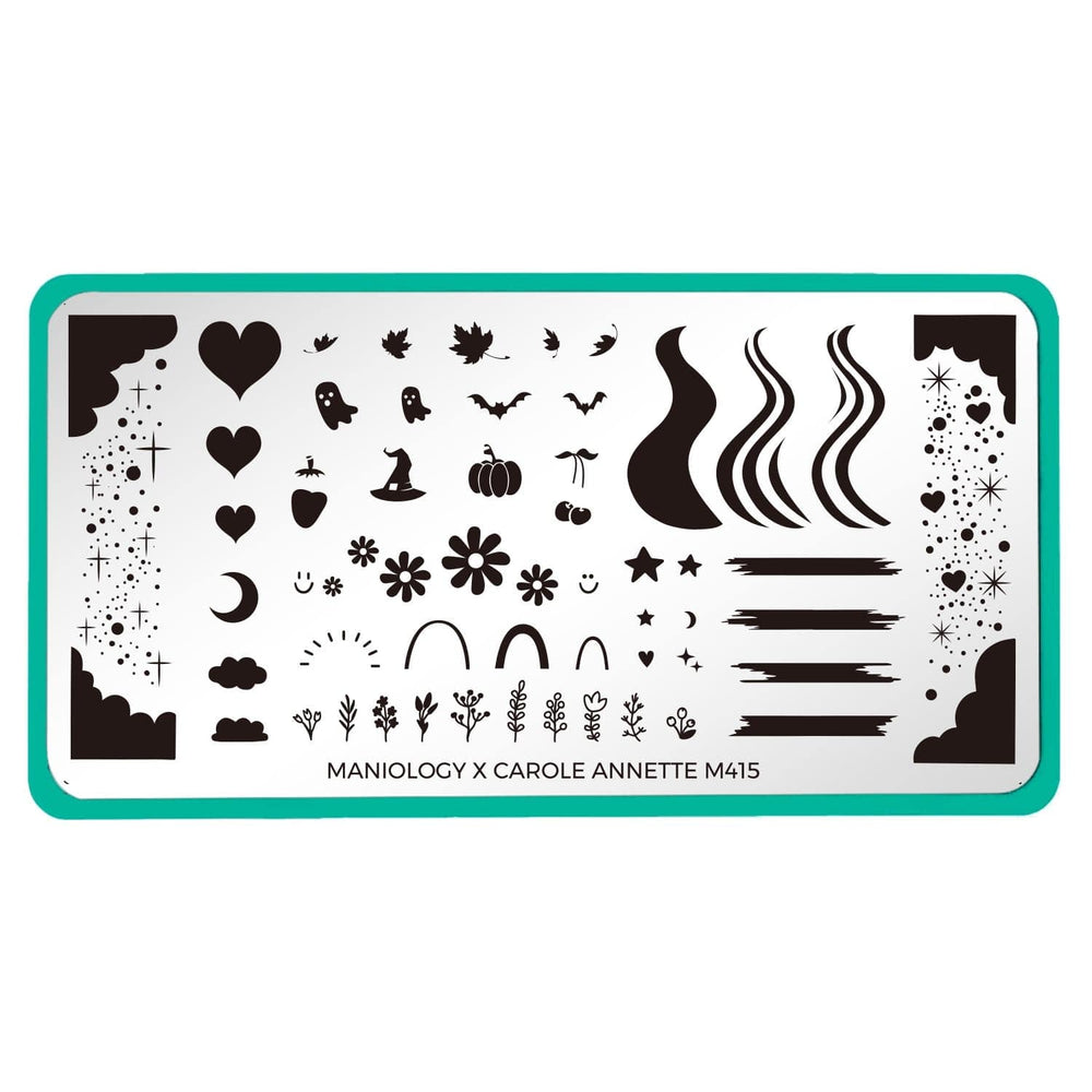 Artist Collaboration: Carole Annette (M415) - Nail Stamping Plate