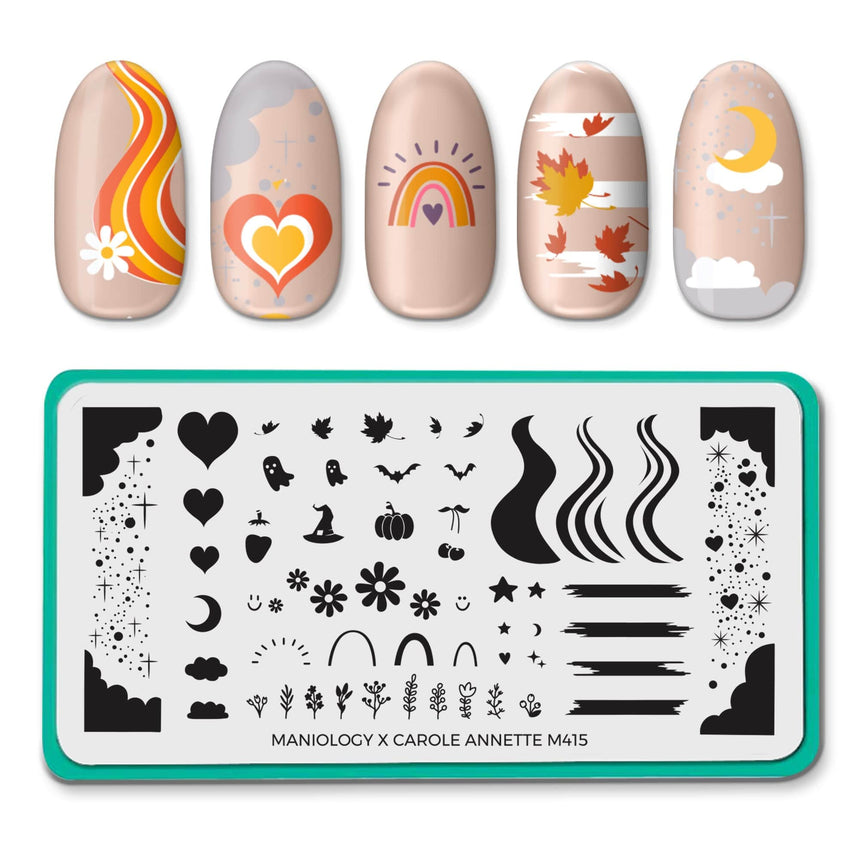 Artist Collaboration: Carole Annette (M415) - Nail Stamping Plate