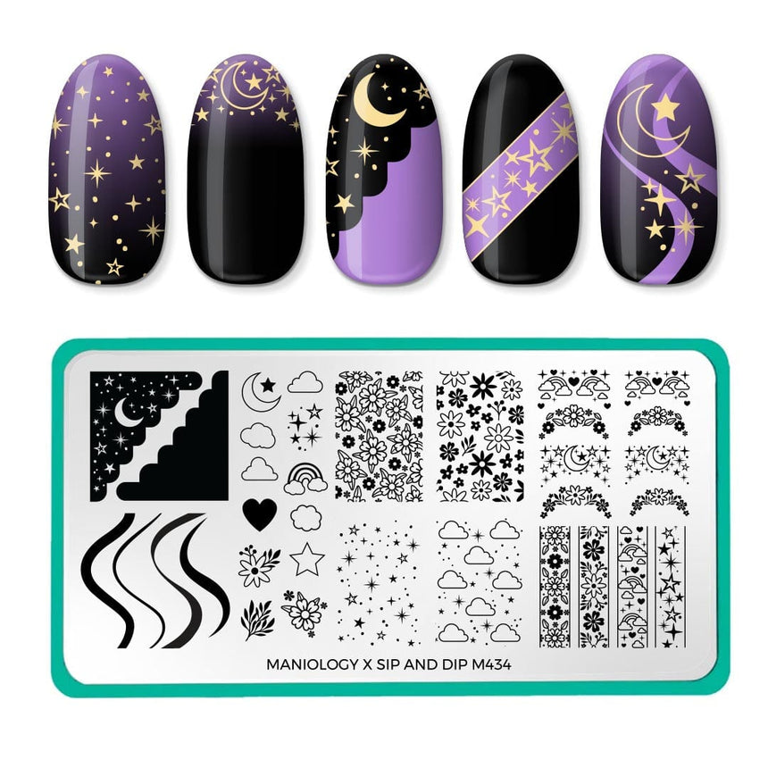 Artist Collaboration: sip_and_dip (M434) - Nail Stamping Plate