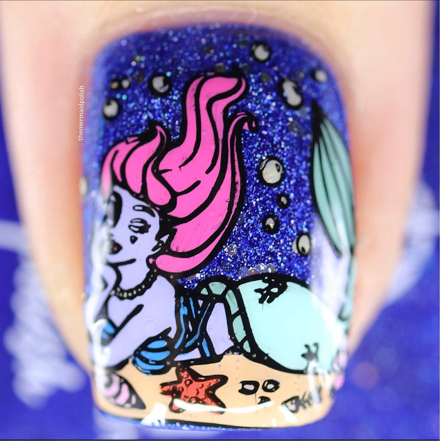 Artist Collaboration: themermaidpolish (M370) - Nail Stamping Plate