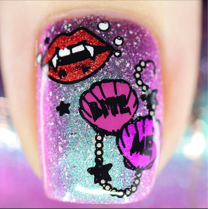 Artist Collaboration: themermaidpolish (M370) - Nail Stamping Plate