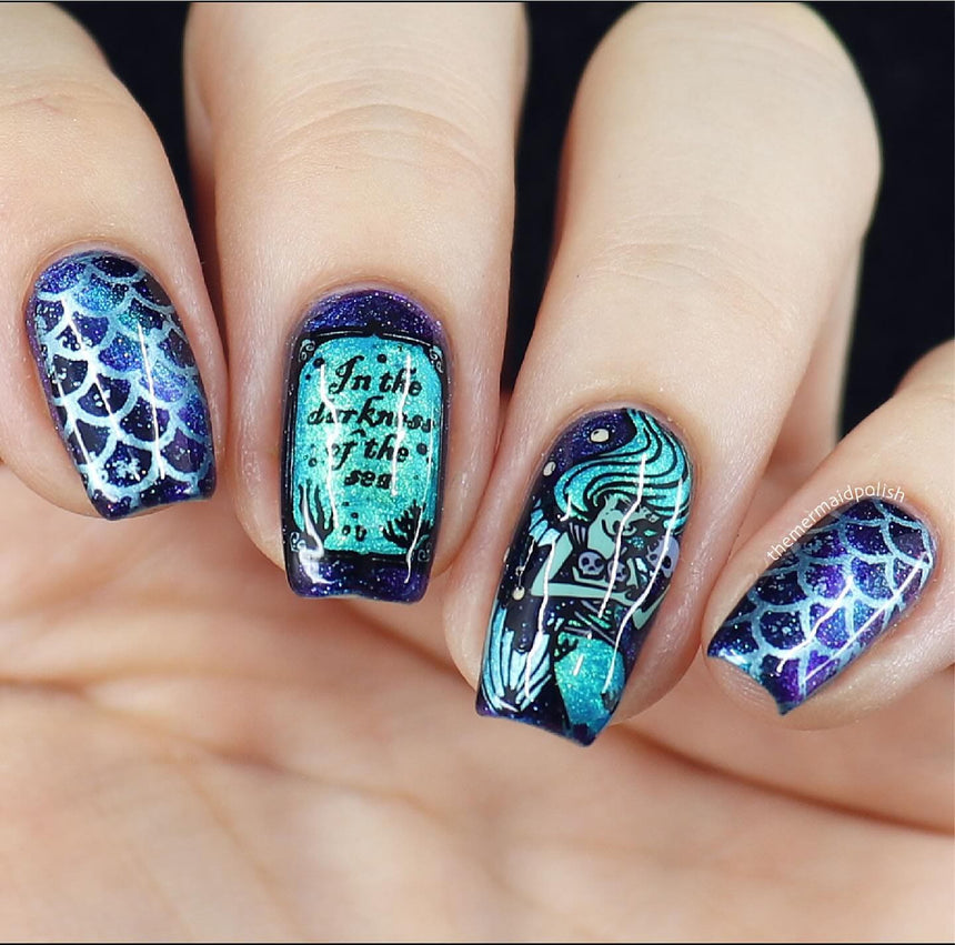 Artist Collaboration: themermaidpolish (M370) - Nail Stamping Plate