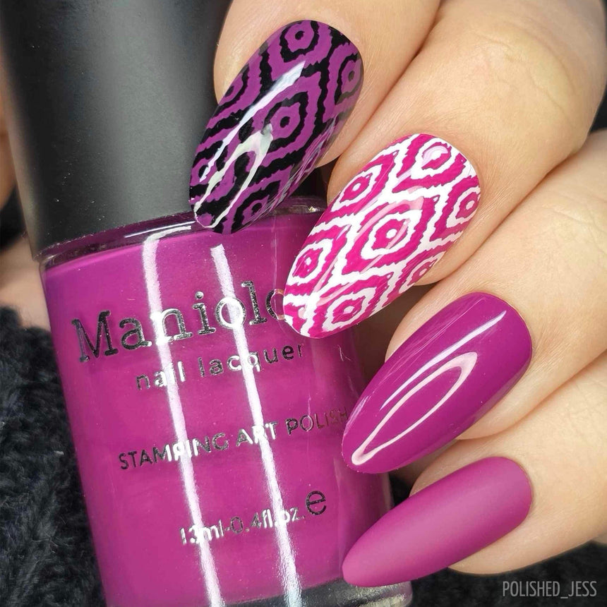 Autumn Blossom: Viola (B303) Magenta Purple Stamping Polish