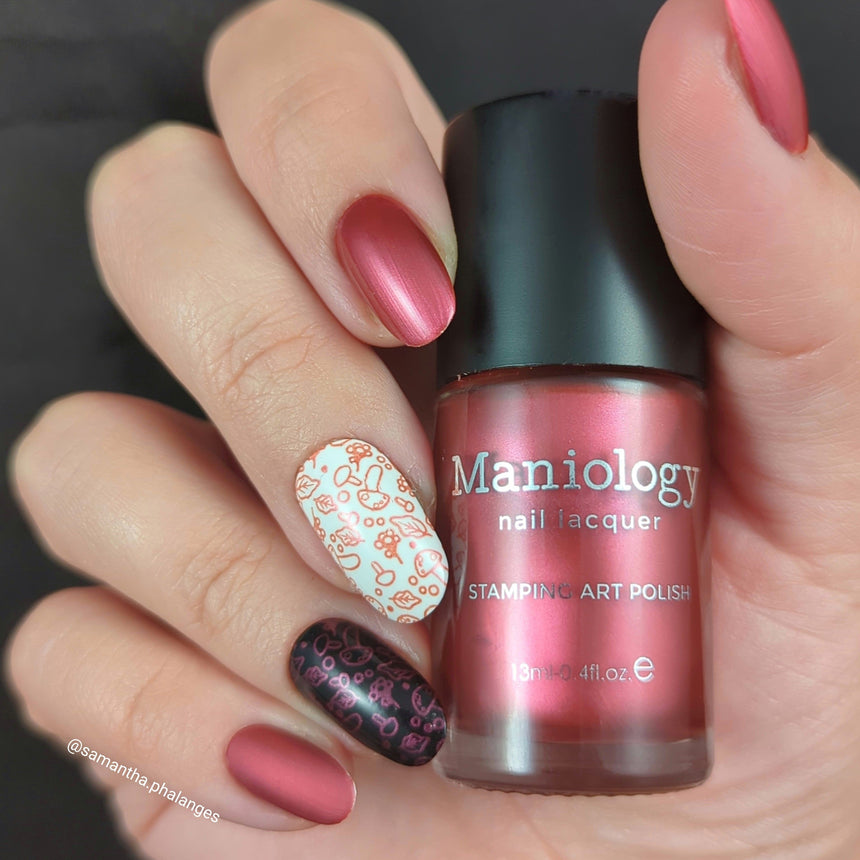 Autumn Bounty: Cranberry (B491) - Red Metallic Stamping Polish