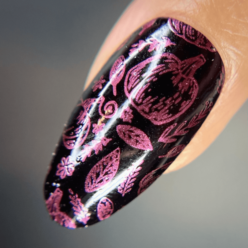 Autumn Bounty: Cranberry (B491) - Red Metallic Stamping Polish
