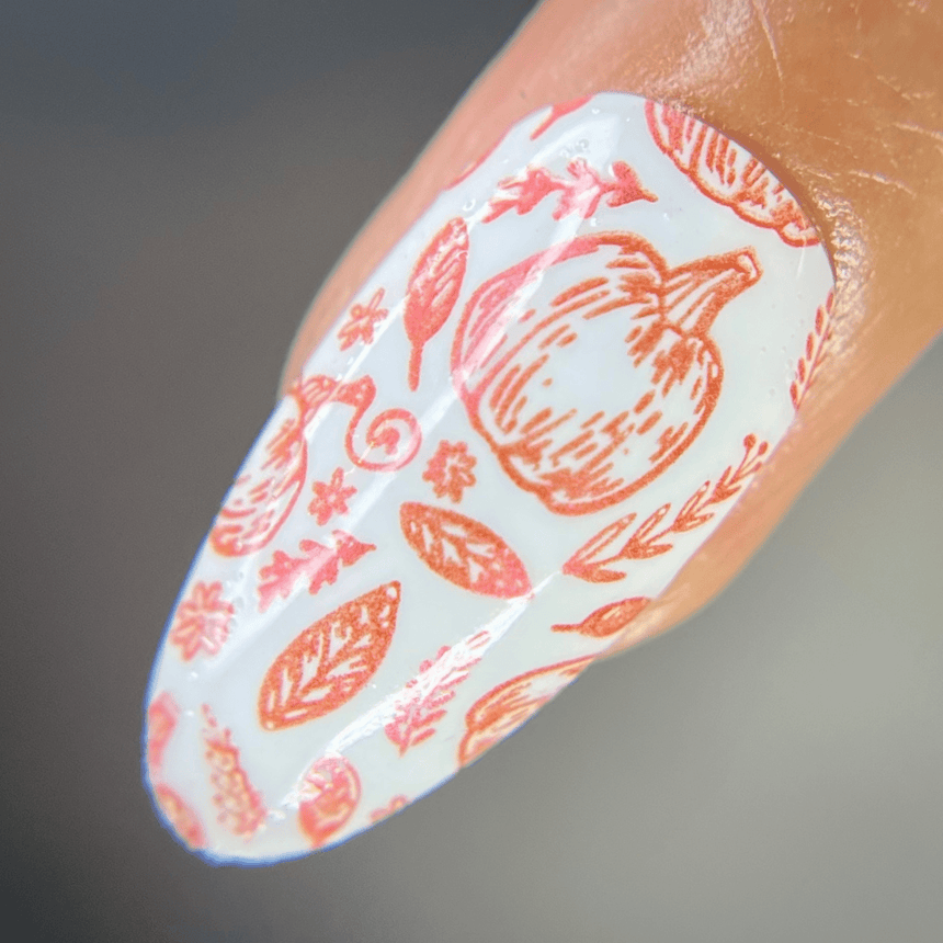 Autumn Bounty: Cranberry (B491) - Red Metallic Stamping Polish