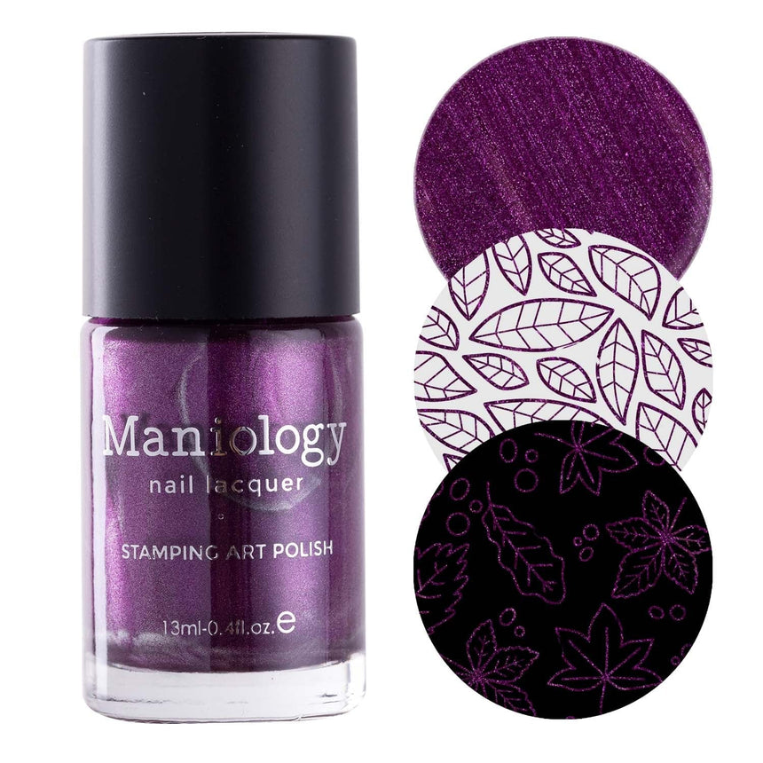 Autumn Bounty: Eggplant (B492) - Purple Metallic Stamping Polish