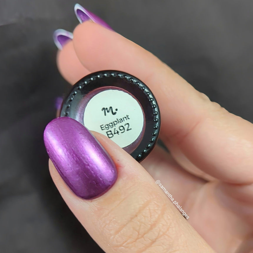 Autumn Bounty: Eggplant (B492) - Purple Metallic Stamping Polish