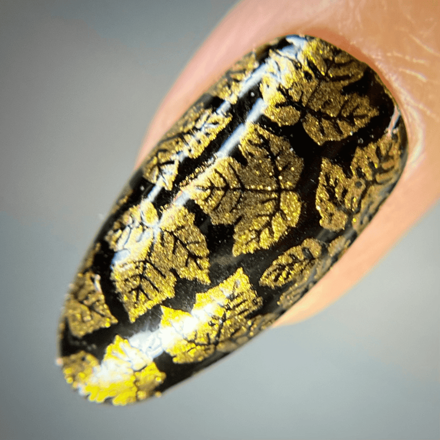 Autumn Bounty: Persimmon (B490) - Orange Metallic Stamping Polish