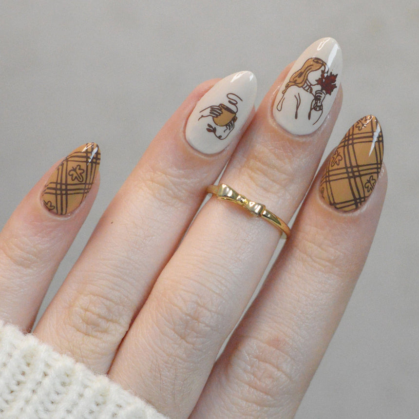 Autumn Vibes (M642) - Nail Stamping Plate