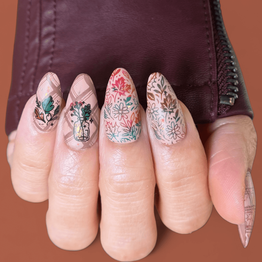 Autumn Vibes (M642) - Nail Stamping Plate