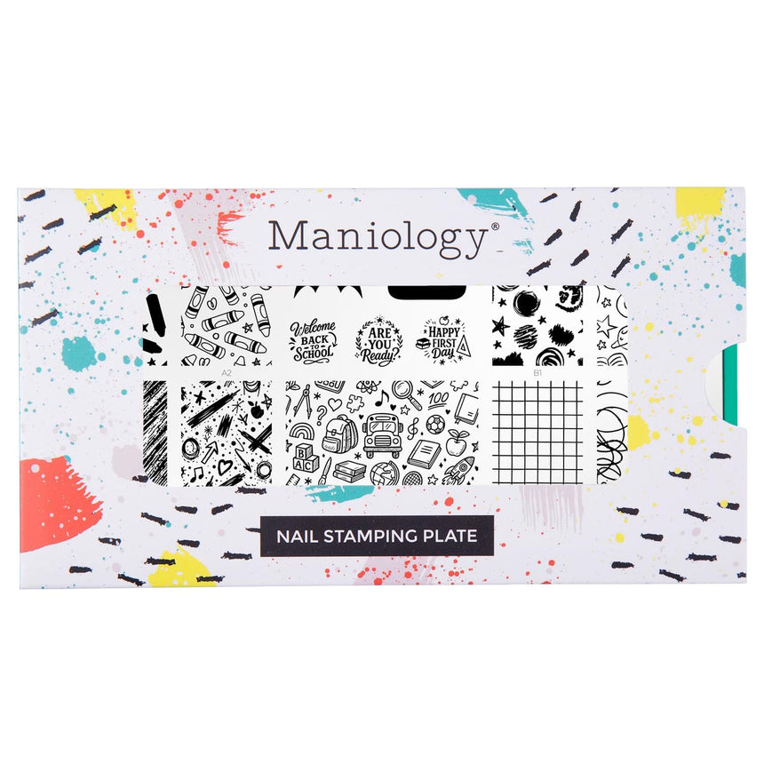 Back to School: First Day Jitters (M627) - Nail Stamping Plate