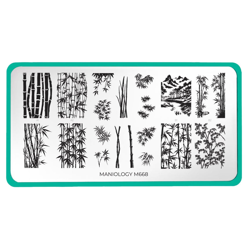 Bamboo Forests (M668) - Nail Stamping Plate