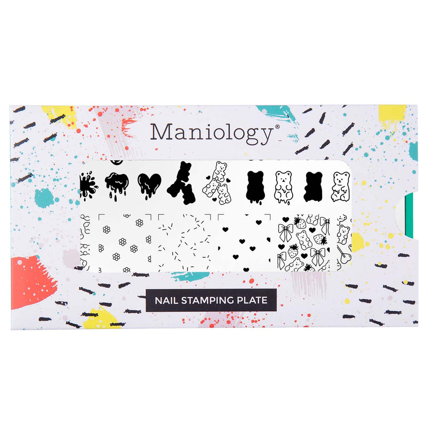 Bear-y in Love (M673) - Nail Stamping Plate