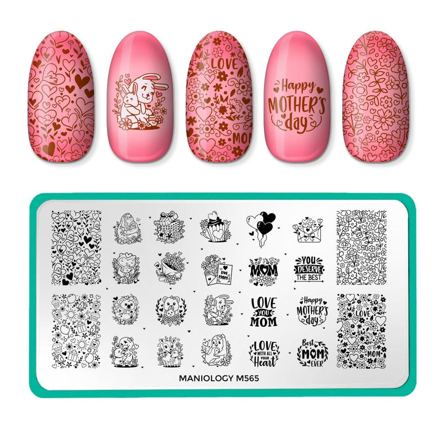 Cherished (M565) - Nail Stamping Plate