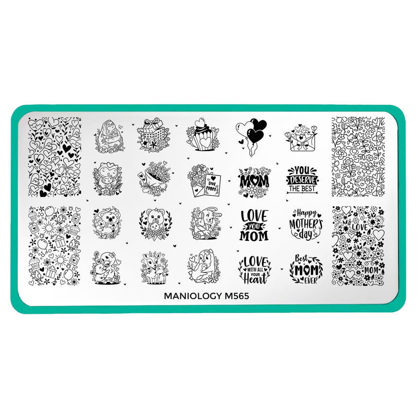 Cherished (M565) - Nail Stamping Plate