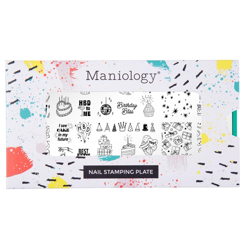 Birthday Cake (M458) - Nail Stamping Plate