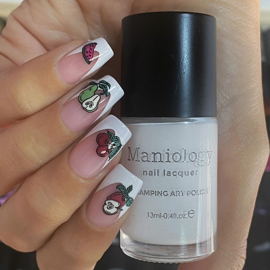 Black & White Duo - Bam! White + Straight Up Black 2pc Nail Stamping Polish Set