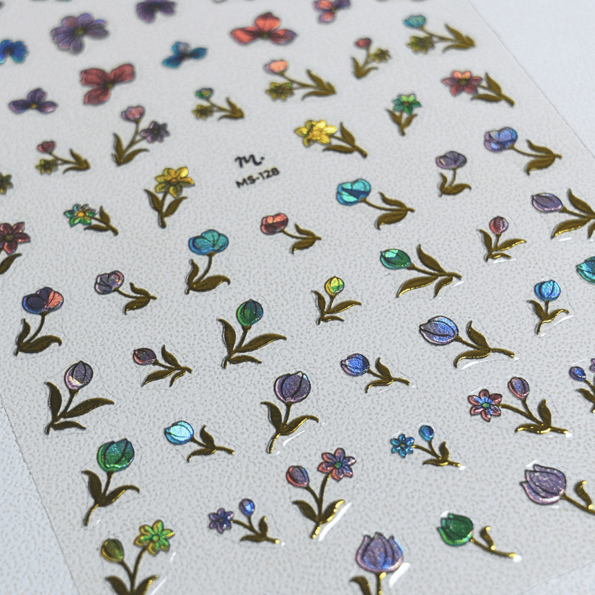 Blooming Joy (MS-128) - Nail Art Sticker