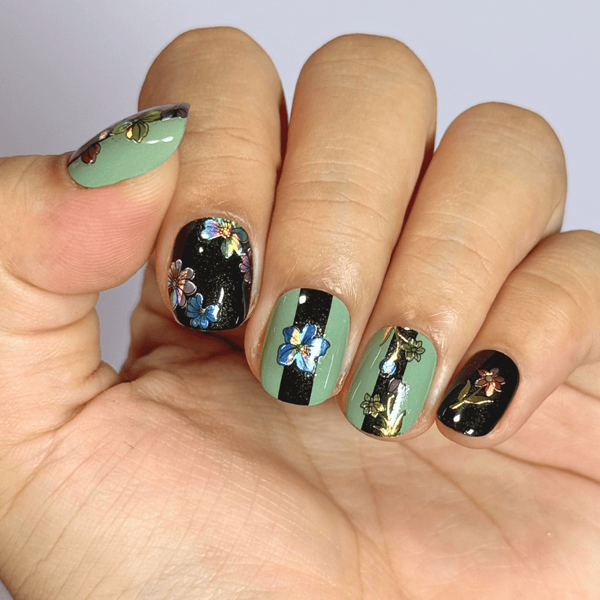 Blooming Joy (MS-128) - Nail Art Sticker