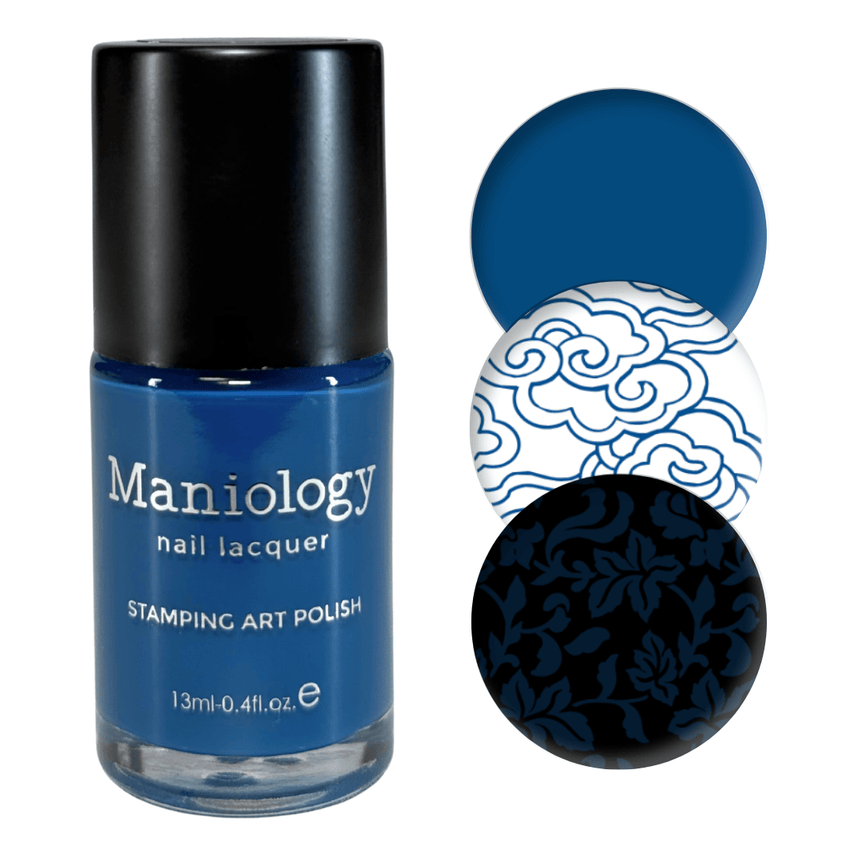 Blue Glaze (B578) - Blue Cream Stamping Polish