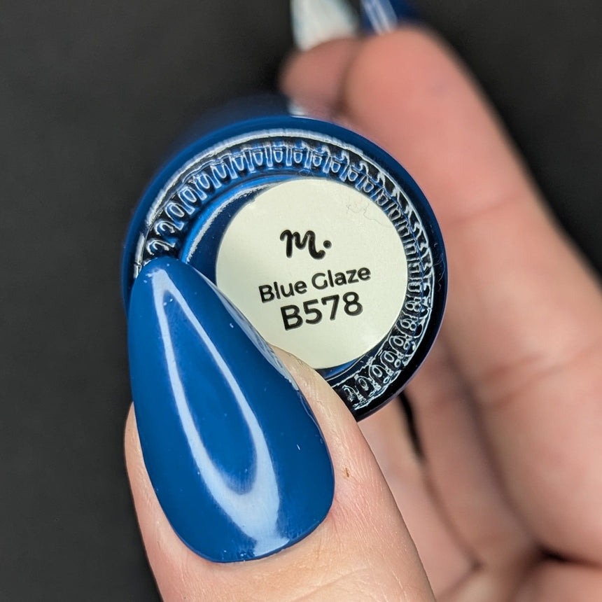 Blue Glaze (B578) - Blue Cream Stamping Polish