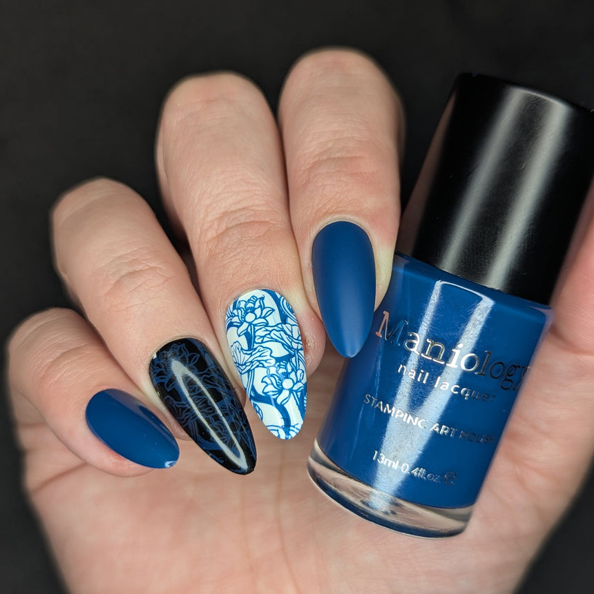 Blue Glaze (B578) - Blue Cream Stamping Polish