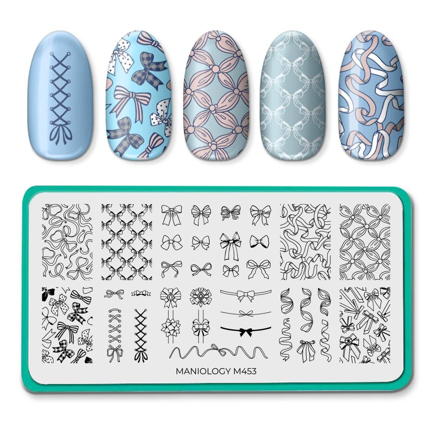Bows & Ribbons (M453) - Nail Stamping Plate