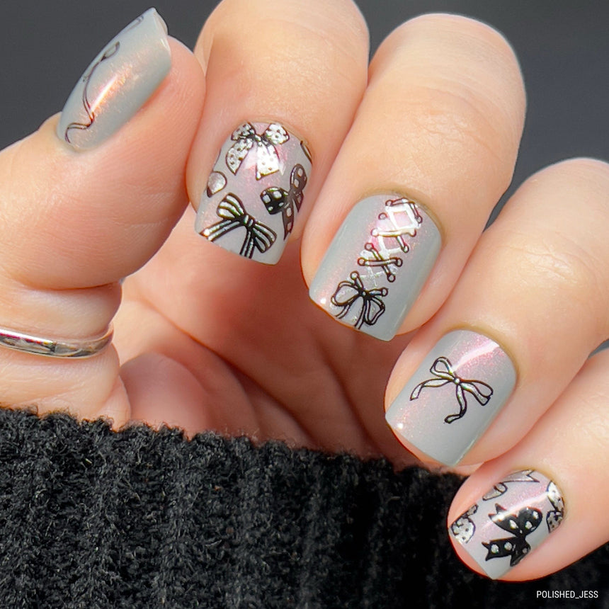 Bows & Ribbons (M453) - Nail Stamping Plate