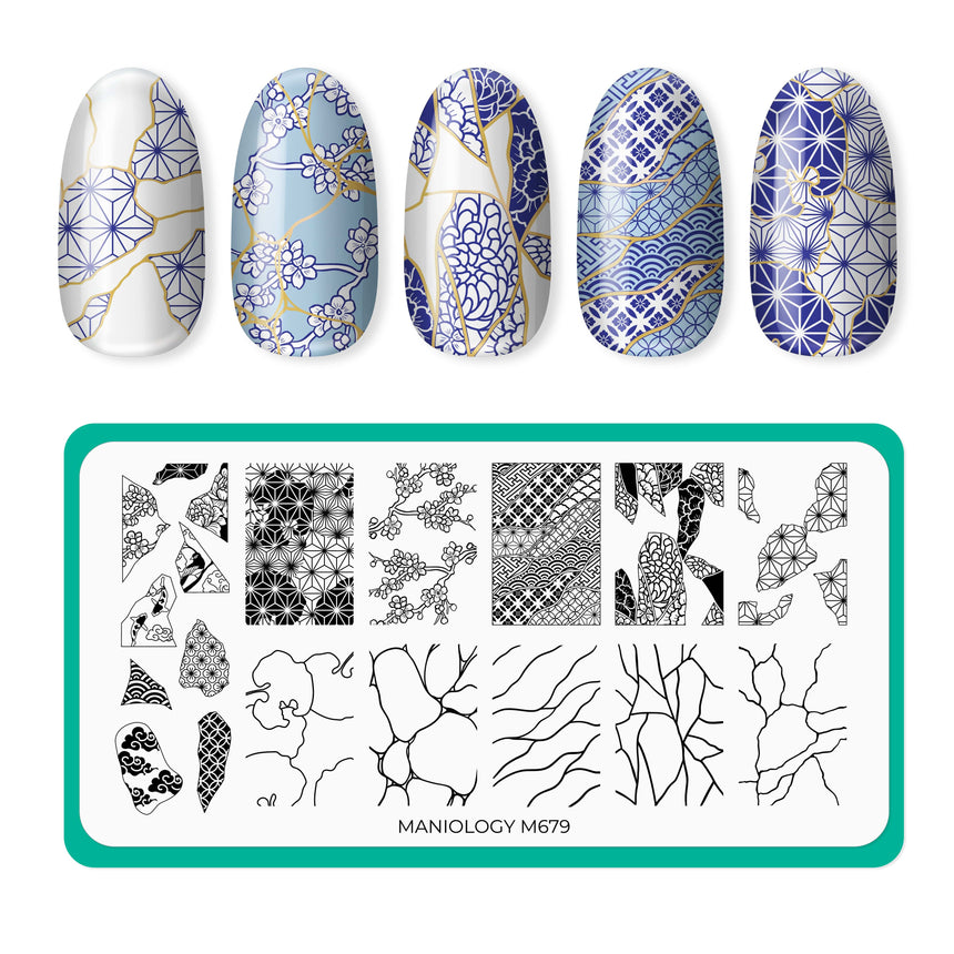 Broken and Beautiful (M679) - Nail Stamping Plate
